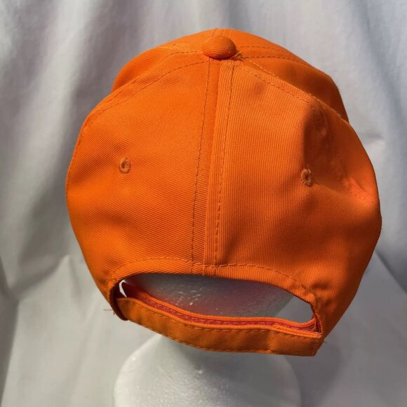 OC Outdoor Cap Plain Orange Strapback Hat Cap Adjustable Hunting Baseball cbar99 - Picture 3 of 11